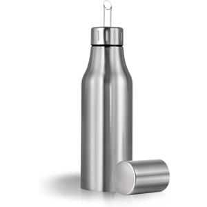 Stainless Steel Oil Dispenser Bottle - 1000ML Leak-Proof Oil Container for Kitchen, Olive Oil & Cooking Liquids-34Oz (33.8 Ounces)