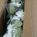 2 Pcs 3 Ft Artificial Hydrangea Trees Potted, UV Resistant Faux Silk Hydrangea Plant in Pot for Indoor Outdoor Decoration, Hydrangea Topiary for Garden Office Home Porch Patio Decor (2, White)