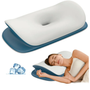 Cervical Neck Pillow for Pain Relief - Ergonomic Memory Foam Contour Pillows for Side, Back & Stomach Sleepers, Cervical Pillow for Neck Support Sleeping with Breathable Cover