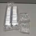 30 Pcs Dessert Cups, 200ml/7oz Square Cheesecake Pots, Reusable Cake Cups for Dessert with Pudding Mousse Ice Iream