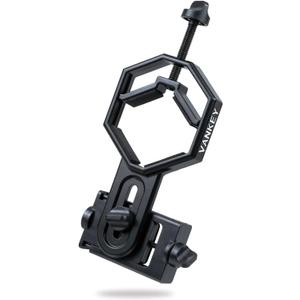 VANKEY Large Telescope Phone Mount, Metal Phone Adapter for Spotting Scope, Monocular, Binocular - Fits iPhone, Samsung and More Smartphone (Bluesky V1-L)