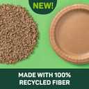 Dixie EcoSmart 100% Recycled Fiber Paper Plates, 10 in, 144 Count (Pack of 4), Large Disposable Plate Great for Breakfast, Lunch, and Dinner Meals