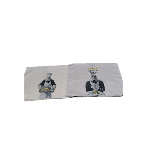 Eieanao Funny Bald Eagle Gifts Kitchen Towels Set of 2, Bald Eagle Cooking Microfiber Dish Tea Hand Towels for Kitchen Bar Decor, Chef was Cute, Would Eat Here Again, 16x24 Inch