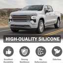 Tow Hook Covers Compatible with Chevy Silverado 1500 2007-2025, Hitch Cover Front Car Tow Hooks Compatible with GMC Sierra 1500 2007-2018 Chevrolet Silverado 1500 Accessories 2007-2025 (Black)