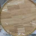 AMH 21-Inch Extra Large Lazy Susan with Oak Base and Gold Iron Rail