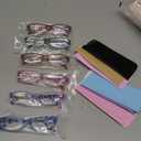 Gaoye 2.5 Reading Glasses for Women, 6 pack Fashion Readers for Women Spring Hinge Eye Glasses, Blue Light Reading Glasses (*C1 Mix Color)