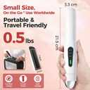 Sunmay Voga Cordless Hair Straightener and Curler 2 in 1, Portable Flat Iron Hair Straightener for Travel, Dual Voltage Titanium Wireless Straightening Iron for Women Touch-Ups - Not for Thick Hair