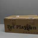 XVISHX 42x42 Inches Puppy Playpen with Cover&Dog Pads, Dog Playpen for Puppies or Small Dogs, Pet Playpen for Indoor & Outdoor, Sturdy Safety Dog Pen with Thickened Fabric