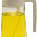 Spritz Oil - 2 in 1 Glass Oil Sprayer & Dispenser (White, 450ml), KD-102