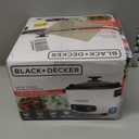 BLACK+DECKER 16-Cup Rice Cooker, 8-Cup Uncooked Rice, Steaming Basket, Removable Non-Stick Bowl, One Touch, Keep Warm