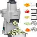4-In-1 Electric Vegetable Chopper, 200W Vegetable Slicer Food Processor, Veggie Food Cutter With Slicing Shredding Dicing And Striping Function For Commercial Home Use,110V