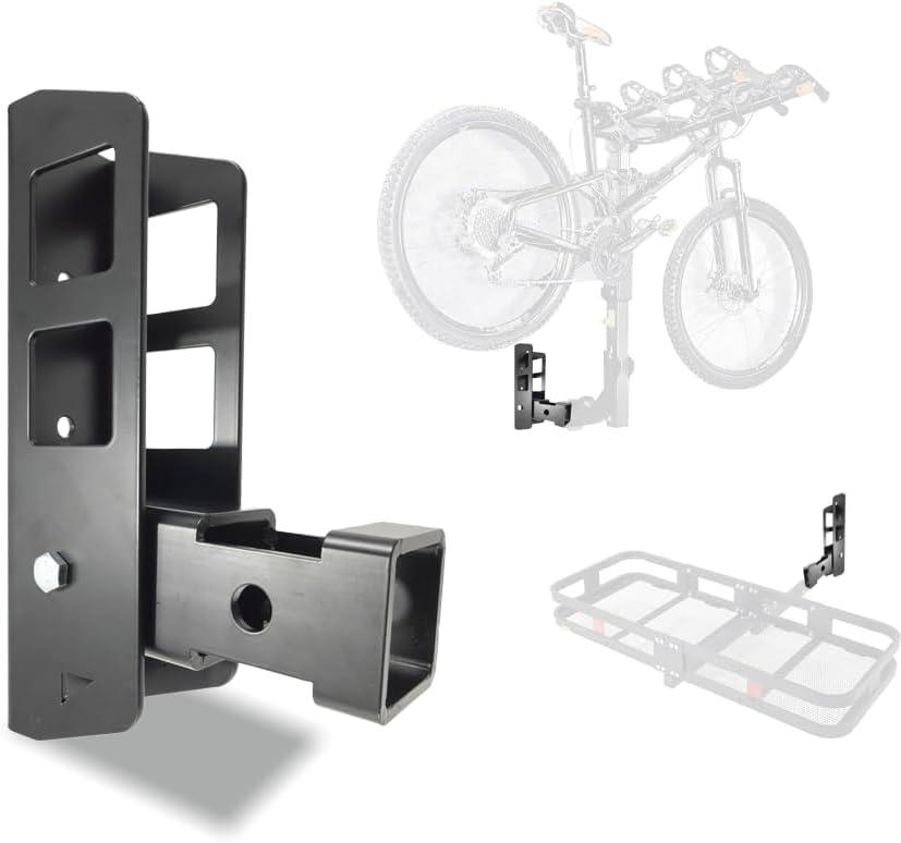 Hitch Wall Mount, Free Loader Hitch Holder & Garage Bike Rack Wall Mount, Heavy Duty Vertical Storage, Fits 2" Receiver, for Bike Rack, Cargo Carrierwith Powder Coated Finish