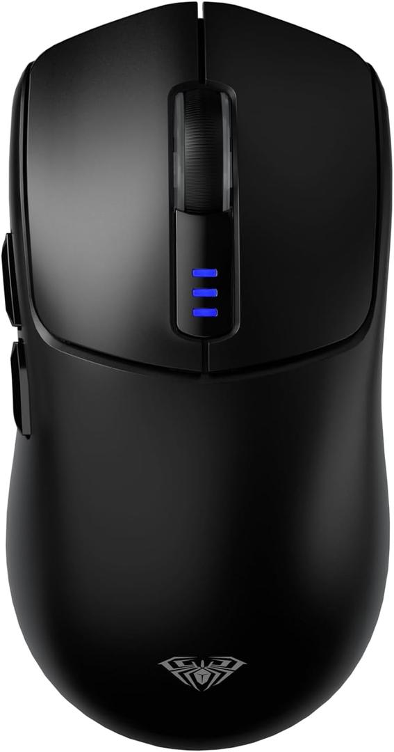 AULA SC580 Wireless Gaming Mouse, Tri-Mode 2.4G/BT5.0/USB-C Gaming Mouse, 12000 DPI Rechargeable Wireless Mouse with 6 Programmable Buttons, Ergonomic Computer Mouse for Laptop/PC/Mac/Tablet