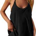 Ebifin Women's Summer Mini Dress Casual Workout Tennis Dress with Shorts Sleeveless Althletic Dresses (Black)