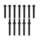 Hconcet 12 PCS Exhaust Tube Bolts Studs Set Compatible with Dodge Ram 5.9 6.7 Cummins 2003-2019 3944593 3944655