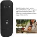 4G LTE USB 4G LTE USB Portable Router, Pocket Mobile Hotspot with SIM Card Slot, Travel Mini Wi Fi Hotspot, Support 10 Devices, WPA WPA2 Wi Fi Encryption (Black)