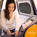 CARAMAZ Car Window Shade for Baby with Certified UV-Protection 2 Pack - 21"x14"