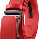DOOPAI Belt Men, Ratchet Belt Dress Adjustable 1 3/8" Genuine Leather Designer Belt, Size Length Can be Cut, with Gift Box