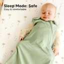 2-Pack Organic Baby Sleep Sacks, 100% Cotton - Soft & Breathable 0.5TOG Baby Wearable Blanket, Toddler Sleeping Sack 18-24 months, Easy to Wear Transitional Swaddles for Newborns,Infants(Roarsome, L)