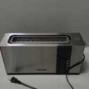 Mueller UltraToast Full Stainless Steel Toaster 2 Slice, Long Extra-Wide Slots with Removable Tray, Cancel/Defrost/Reheat Functions, 6 Browning Levels with LED Display, Housewarming Gifts New Home