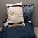 Madison Park Queen Comforter Set, Luxe Velvet, Satin Binding Comforter for a Queen-Size Bed, Cozy Velvet Comforters, All Seasons, Lightweight, Down Alternative Bedding, Full/Queen, Teal 5 Piece