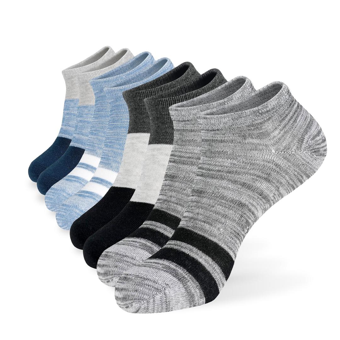 MONFOOT Men's/Women's 8 Pairs Thin Cotton Low Cut Ankle Socks, Multipack