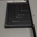 ISDIR 12-Inch Guillotine Paper Cutter, 12 Sheet Capacity, Blade Lock & Magnetic Guide, Heavy-Duty Metal Base for Precision Cutting of Cardstock, Photos, and Crafts - Ideal for Home & Office