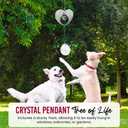Memorial Suncatcher Gifts for Dog Loss - Loving Pet Memorial Clear Crystal Ball Grief Suncatcher for Loved One, Thoughtful Dogs Remembrance, Loss Sympathy Rainbow Maker, Easy Hanging Ball Prisms Gifts