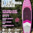 Highpi Inflatable Stand-Up Paddle Board: 10'x6" SUP with Full Premium Accessories, Anti-Slip EVA Deck, Women Paddleboard for Yoga/Surfing/Fishing & More, for Youth & Adults, Beginner-Friendly, Pink