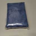 Lecloud Leia Dusty Blue Sheer Curtains 96 Inches Long 2 Panels, Jacquard Textured Airy Semi Sheer Voile Drapes, Rod Pockets Farmhouse Living Room Bedroom Window Treatments, 40 W x 96 L