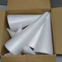 FFchuanhe 24-Pack Craft Foam Cones, Foam Tree Cones, Assorted Sizes White Polystyrene Cones Shaped Foam (4.6.8.10.12in), for Arts and Crafts, Christmas Tree, Wedding, Birthday, DIY Home Craft Project