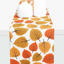 PurpleEssences Maple Leaves Fall Table Runner, 14x90-in Autumn Table Runner for Fall Outdoor & Indoor Party, Thanksgiving Table Runners for Kitchen Dining Table, Amber