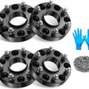 BDFHYK 6x139.7mm Wheel Spacers 1.25 inch 6x5.5 Hubcentric Wheel Spacer Compatible with Silverado Sierra 1500 Avalanche 1500 Tahoe Yukon, Forged 6 Lug Wheel Adapters M14x1.5 & 78.1mm Hub Bore, Set of 4