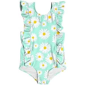RAISEVERN Baby Girls Swimsuit Ruffles Bathing Suits Cute Beach Sport Swimming Backless Summer One Piece Swimwear 2-7 Years (02)