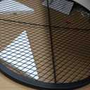 VEVOR X-Marks Fire Pit Grill Grate, Round Cooking Grate, Heavy Duty Steel Campfire BBQ Grill Grid with Handle and Support X Wire, Portable Camping Cookware for Outside Party & Gathering, 30 Inch Black