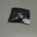 SUUKSESS Women Double Line Mesh Sheer Crop Tank Tops Mock Neck Long Sleeve Shirts (Small, Black)