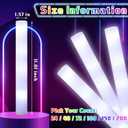 Liliful 100 Pcs LED Foam Sticks Bulk White Light up Sticks Flashing Glow Baton Wands Themed Party Set, Glow in the Dark Party Supplies for Wedding, Raves,Concert,Birthday,Sporting Events