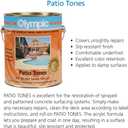 Kelley Technical Coatings Olympic Patio Tones - Silk Straw - 1 Gallon - Non-slip acrylic deck and patio coating, concrete restorer.