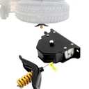 Spare Tire Hoist, Spare Tire Winch Carrier, Compatible with RVs Trailers Trucks Motorhomes, Spare Tyre Holder with Offset Cable, Spare Wheel Towing Winch, Spare Tire Lift Assembly, LC159056, 159056