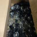 Outdoor String Lights with Remote, 100ft 50 LED Bulbs Dimmable Patio Lights, 24V Waterproof Plug, G40 Hanging Light for Outside, Deck, Garden, Backyard, Porch, Party Decor