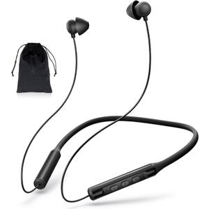 Hearprotek Wireless Lightweight Sleeping Headphones, Neckband Bluetooth 5.2 Wireless Sleep in-Ear Earbuds, Ultra Soft Portable Sleep Headphones for Side Sleepers, Working, Relaxing, Meditating