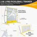 2026 Upgraded Pickleball Practice Rebounder Net, 6FT Pickleball Training Equipment with Metal Frame, Pickle Ball Rebounder for Outdoor Indoor, Pickle Ball Trainer for Dink Volley Training