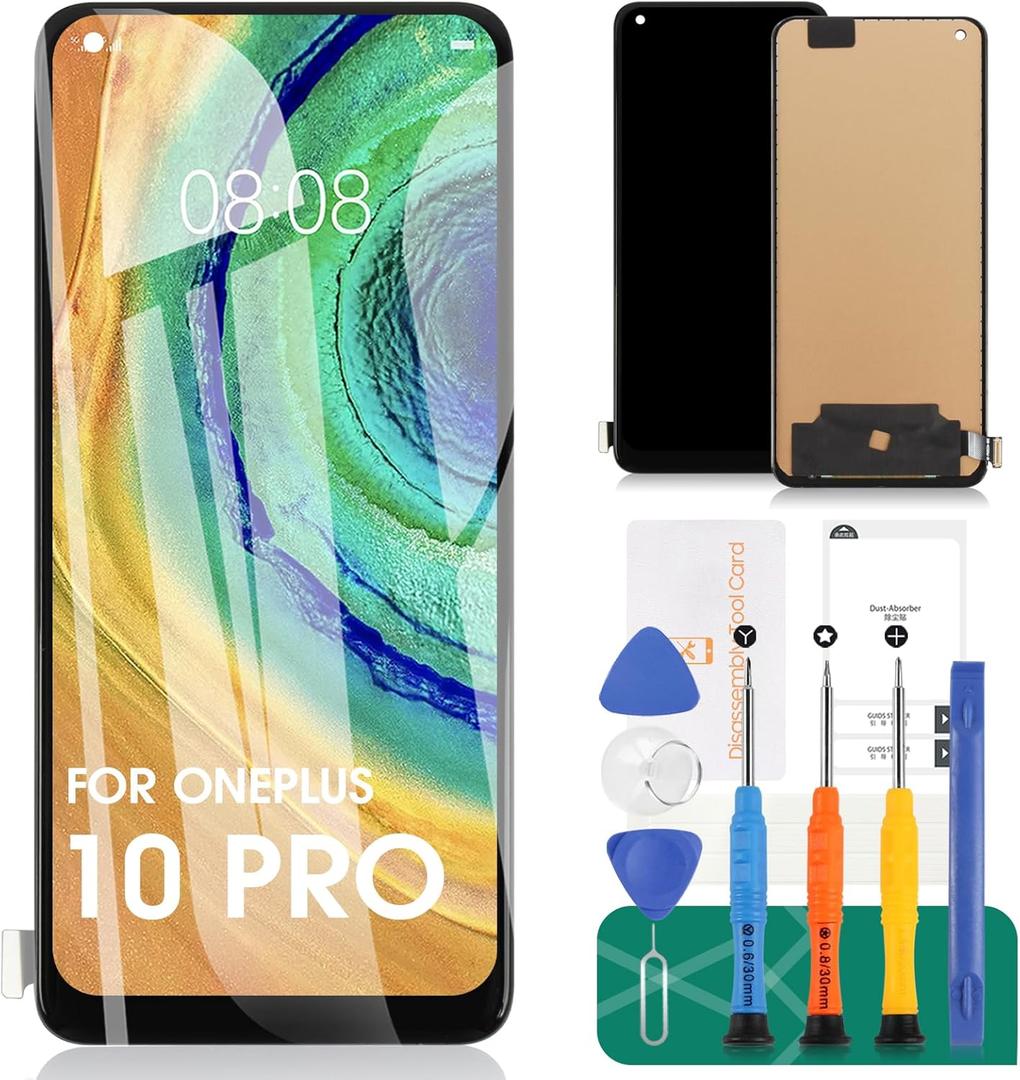 TFT for Oneplus 10 Pro Screen Replacement for Oneplus 9 Pro LCD Digitizer Repair Kits for Oneplus 11 NE2210 Touch Screen Display Assembly Replacement NE2211 NE2213 NE2215 NE2217