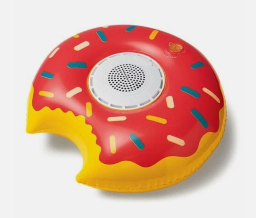 2-Packs Floating Bluetooth Speaker Donut Inflatable Waterproof