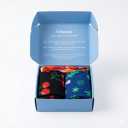 Lalapapa Cotton Compression Socks for Women Men  2 Pairs 2030mmHg Circulation Arch Support Socks, Comfortable Breathable, Mushroom & Cherry, S / M