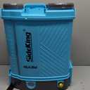 SideKing Battery Powered Backpack Sprayer 4 Gallon, 0-100 PSI Adjustable Pressure Sprayer Compatible with Makita 18V Battery, Electric Sprayer with Wand, 5 Nozzles, 2.6Ah Battery&Charger Included