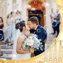 150 Pcs Bubble Wands Bulk for Wedding Party Mini Heart Wand with Bubble Solution for Wedding Bridal Showers Valentine Anniversary Birthday Supplies(Gold,Double Heart)