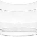 Crystalware Clear Plastic Flower Bowl - 12'', 1 Piece - Ideal for Parties & Home Use