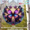 Butterfly Stained Glass Orament - Christmas Ornament - Christmas Decorations for Tree - Holiday Present ldeas - Gift Exchange