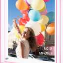 8x10 Picture Frames, Stunning Color Acrylic Floating Photo Frame, Use as 8x10, 8x8, 6x8 Picture Frame and Acrylic Tray, Horizontal and Vertical Formats for Tabletop Display, Pink, 1Pack